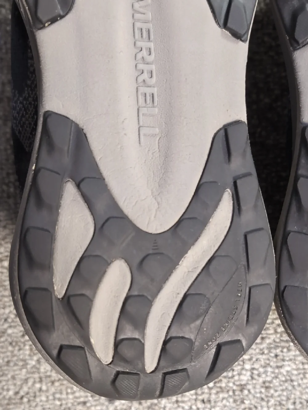 Merrell Morphlite Trail Running Shoes Size 8.0 in Black/Smoke Gray